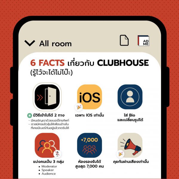 6 Facts เกี่ยวกับ Clubhouse
